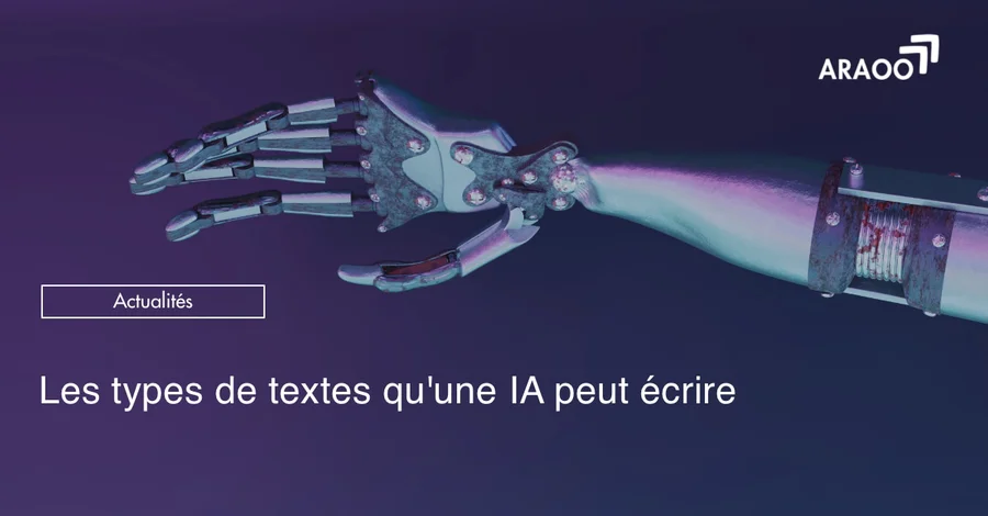 Types de texte qu'une IA peut écrire