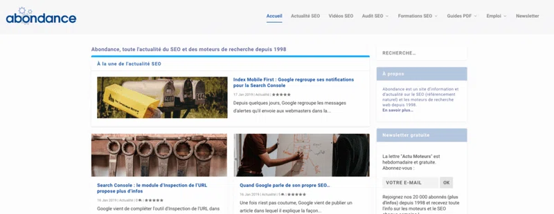 blogs SEO à lire - abondance