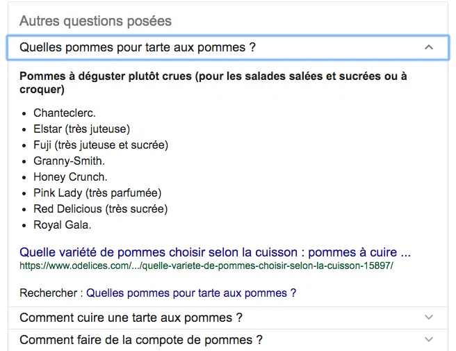 les algorithmes Google - Answer Box