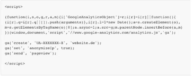 code google anlytics