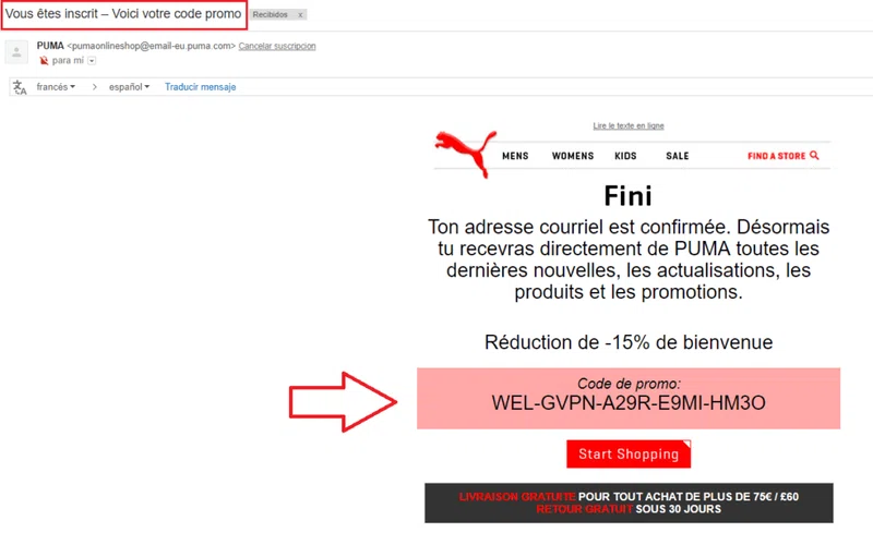 fidélisation des clients par emailing code - Araoo