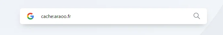opérateurs de recherche google - cache