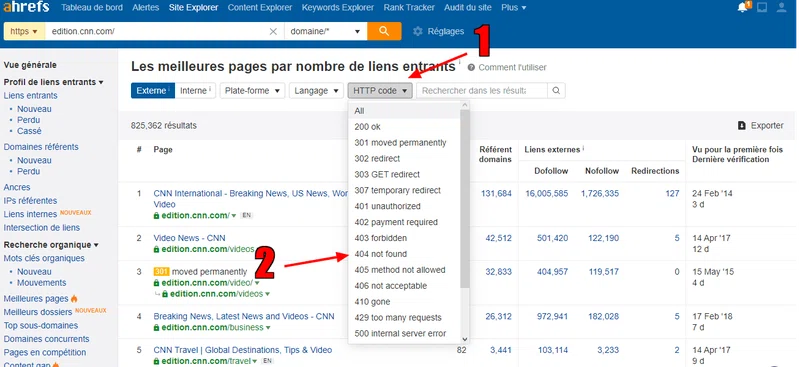 obtenir des backlinks - liens cassés